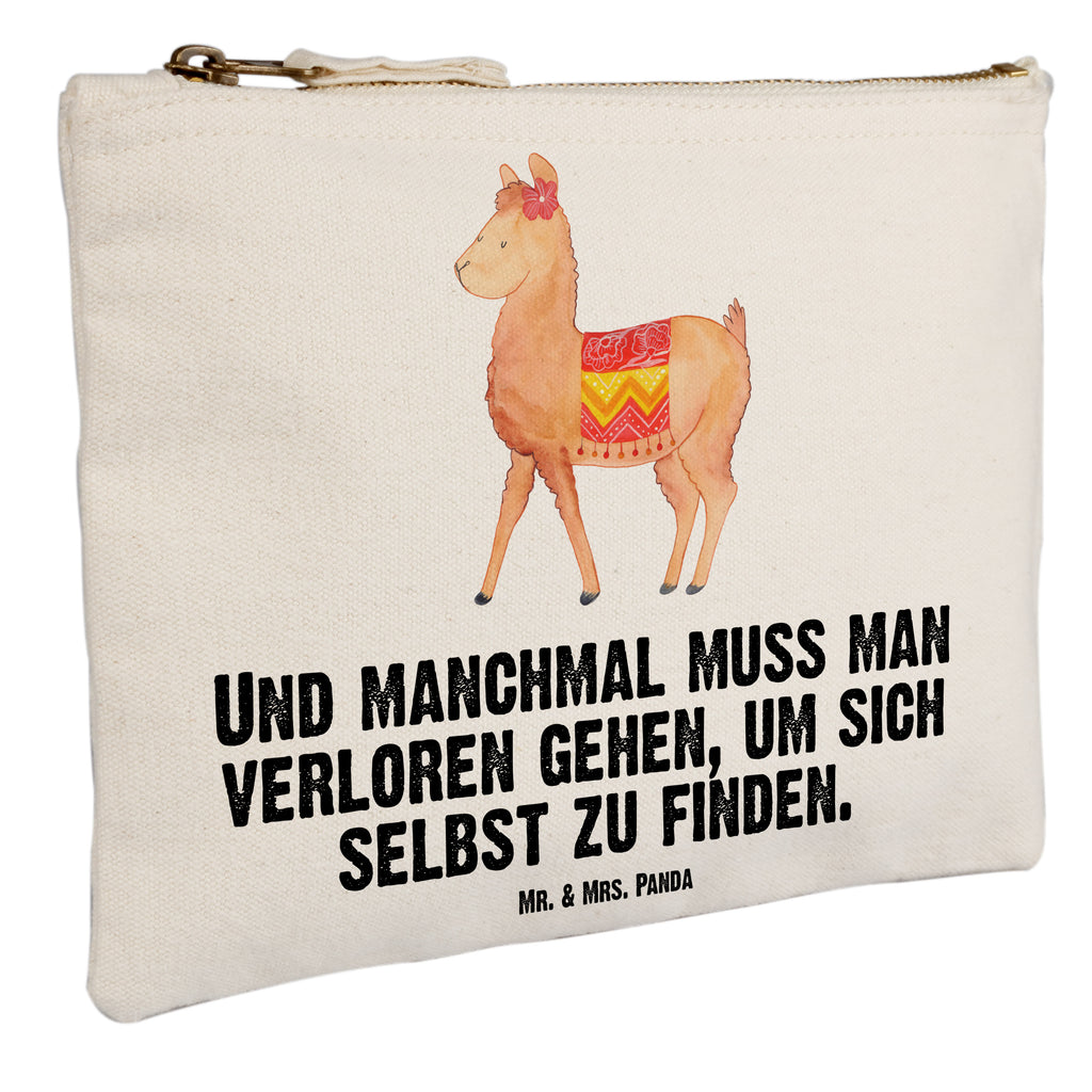 Schminktasche Alpaka stolz Schminktasche, Kosmetiktasche, Kosmetikbeutel, Stiftemäppchen, Etui, Federmappe, Makeup, XXL, Schminketui, Kosmetiketui, Schlamperetui, Alpaka, Lama