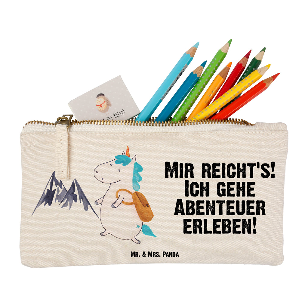 Schminktasche Einhorn Bergsteiger Schminktasche, Kosmetiktasche, Kosmetikbeutel, Stiftemäppchen, Etui, Federmappe, Makeup, XXL, Schminketui, Kosmetiketui, Schlamperetui, Einhorn, Einhörner, Einhorn Deko, Pegasus, Unicorn, Bergsteiger, Abenteuer, Berge, Abenteurer, Weltenbummler, Weltreise, Reisen, Urlaub, Entdecker