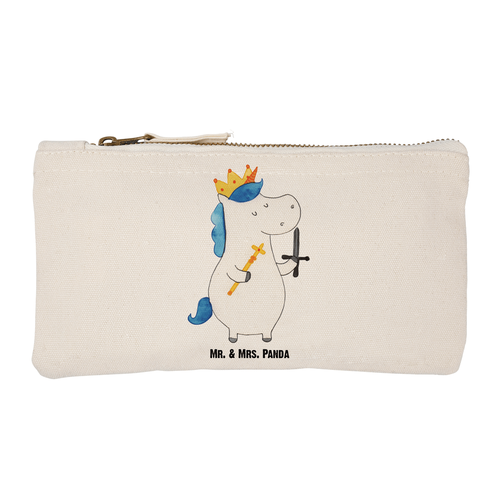 Schminktasche Einhorn König mit Schwert Schminktasche, Kosmetiktasche, Kosmetikbeutel, Stiftemäppchen, Etui, Federmappe, Makeup, XXL, Schminketui, Kosmetiketui, Schlamperetui, Einhorn, Einhörner, Einhorn Deko, Pegasus, Unicorn, König, Ritter, Mittelalter