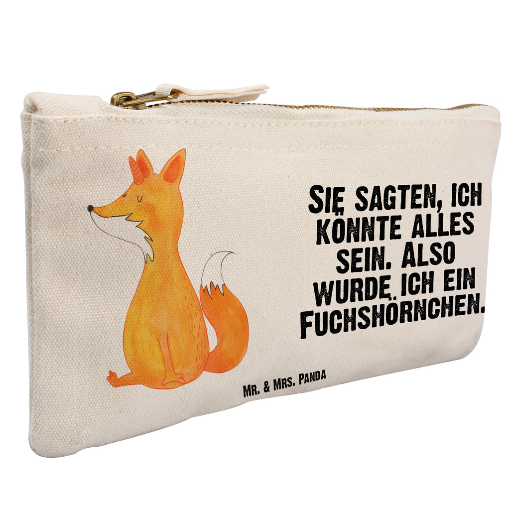 Schminktasche Fuchshörnchen Wunsch Schminktasche, Kosmetiktasche, Kosmetikbeutel, Stiftemäppchen, Etui, Federmappe, Makeup, XXL, Schminketui, Kosmetiketui, Schlamperetui, Einhorn, Einhörner, Einhorn Deko, Pegasus, Unicorn, Fuchs, Unicorns, Fuchshörnchen, Fuchshorn, Foxycorn, Füchse