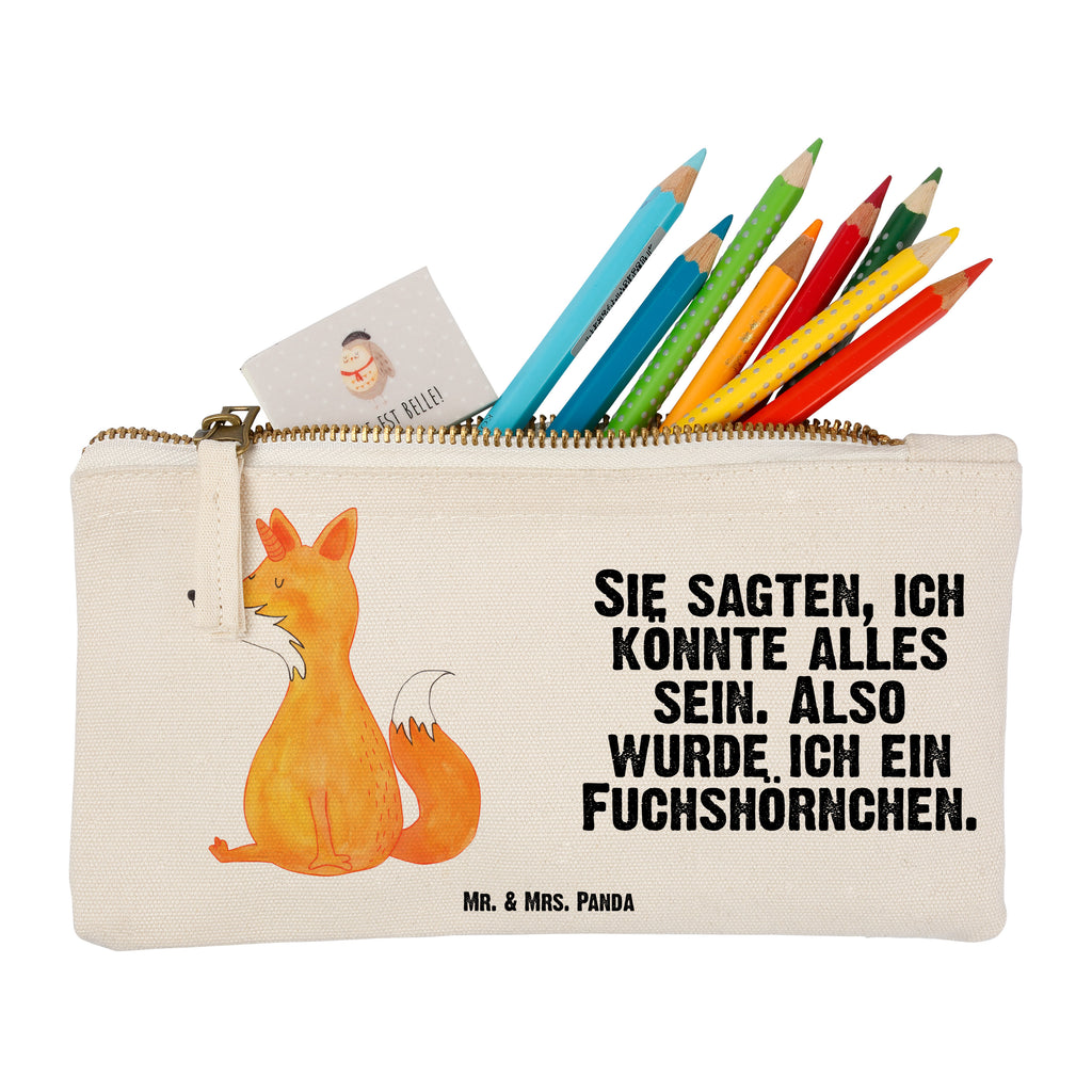 Schminktasche Fuchshörnchen Wunsch Schminktasche, Kosmetiktasche, Kosmetikbeutel, Stiftemäppchen, Etui, Federmappe, Makeup, XXL, Schminketui, Kosmetiketui, Schlamperetui, Einhorn, Einhörner, Einhorn Deko, Pegasus, Unicorn, Fuchs, Unicorns, Fuchshörnchen, Fuchshorn, Foxycorn, Füchse