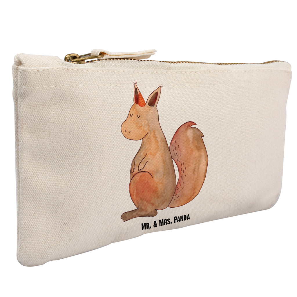 Schminktasche Einhörnchen Glaube Schminktasche, Kosmetiktasche, Kosmetikbeutel, Stiftemäppchen, Etui, Federmappe, Makeup, XXL, Schminketui, Kosmetiketui, Schlamperetui, Einhorn, Einhörner, Einhorn Deko, Pegasus, Unicorn, Einhörnchen, Eichhörnchen, Eichhorn