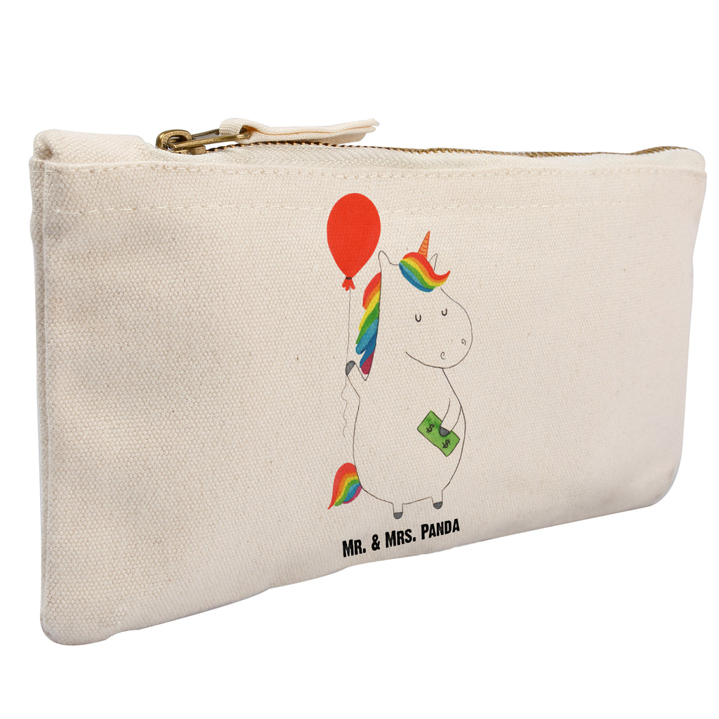 Schminktasche Einhorn Luftballon Schminktasche, Kosmetiktasche, Kosmetikbeutel, Stiftemäppchen, Etui, Federmappe, Makeup, XXL, Schminketui, Kosmetiketui, Schlamperetui, Einhorn, Einhörner, Einhorn Deko, Pegasus, Unicorn, Luftballon, Geld, Lebenslust, Freude, Geschenk, Freundin