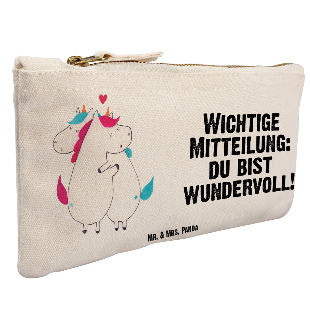 Schminktasche Einhorn Mitteilung Schminktasche, Kosmetiktasche, Kosmetikbeutel, Stiftemäppchen, Etui, Federmappe, Makeup, XXL, Schminketui, Kosmetiketui, Schlamperetui, Einhorn, Einhörner, Einhorn Deko, Pegasus, Unicorn, Valentinstag, Valentine, Liebe, Geschenk, Partner, Ehe, lustig, witzig, Spruch