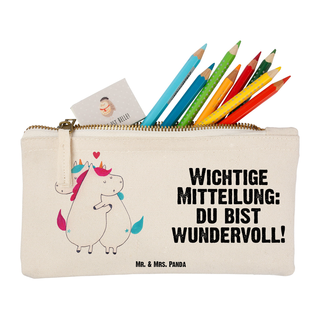 Schminktasche Einhorn Mitteilung Schminktasche, Kosmetiktasche, Kosmetikbeutel, Stiftemäppchen, Etui, Federmappe, Makeup, XXL, Schminketui, Kosmetiketui, Schlamperetui, Einhorn, Einhörner, Einhorn Deko, Pegasus, Unicorn, Valentinstag, Valentine, Liebe, Geschenk, Partner, Ehe, lustig, witzig, Spruch