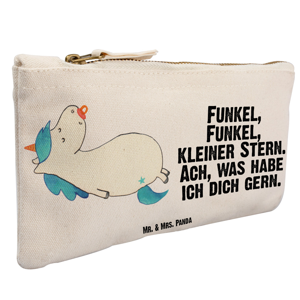 Schminktasche Einhorn Schnullie Schminktasche, Kosmetiktasche, Kosmetikbeutel, Stiftemäppchen, Etui, Federmappe, Makeup, XXL, Schminketui, Kosmetiketui, Schlamperetui, Einhorn, Einhörner, Einhorn Deko, Pegasus, Unicorn, Baby, Kleinkind, Geburt, Geburtstag, Säugling, Schnuller, Geschenk Geburt, Mutter, Mama