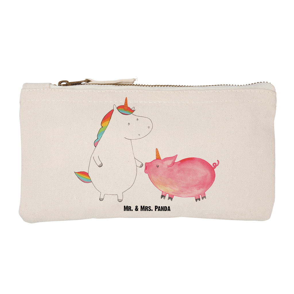 Schminktasche Einhorn + Schweinhorn Schminktasche, Kosmetiktasche, Kosmetikbeutel, Stiftemäppchen, Etui, Federmappe, Makeup, XXL, Schminketui, Kosmetiketui, Schlamperetui, Einhorn, Einhörner, Einhorn Deko, Pegasus, Unicorn, Freundschaft, Schweinhorn, Schwein, Freundin, Schweinchen