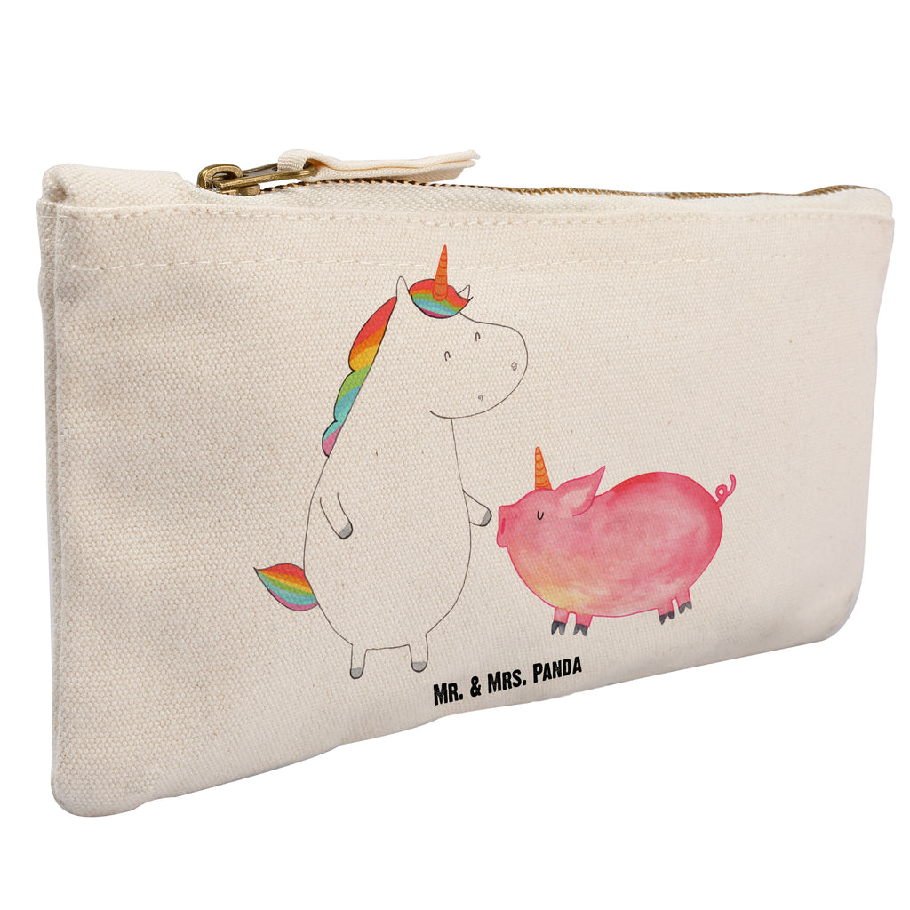 Schminktasche Einhorn + Schweinhorn Schminktasche, Kosmetiktasche, Kosmetikbeutel, Stiftemäppchen, Etui, Federmappe, Makeup, XXL, Schminketui, Kosmetiketui, Schlamperetui, Einhorn, Einhörner, Einhorn Deko, Pegasus, Unicorn, Freundschaft, Schweinhorn, Schwein, Freundin, Schweinchen