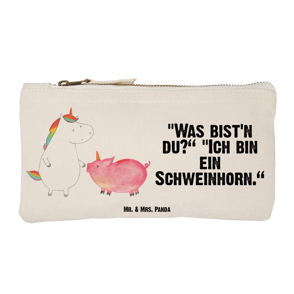 Schminktasche Einhorn + Schweinhorn Schminktasche, Kosmetiktasche, Kosmetikbeutel, Stiftemäppchen, Etui, Federmappe, Makeup, XXL, Schminketui, Kosmetiketui, Schlamperetui, Einhorn, Einhörner, Einhorn Deko, Pegasus, Unicorn, Freundschaft, Schweinhorn, Schwein, Freundin, Schweinchen
