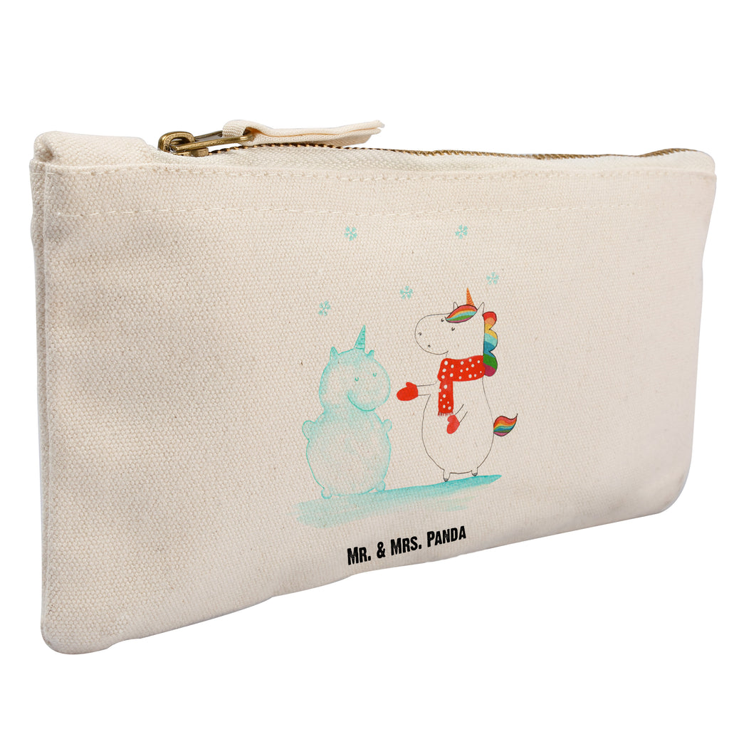 Schminktasche Einhorn Schneemann Schminktasche, Kosmetiktasche, Kosmetikbeutel, Stiftemäppchen, Etui, Federmappe, Makeup, XXL, Schminketui, Kosmetiketui, Schlamperetui, Einhorn, Einhörner, Einhorn Deko, Pegasus, Unicorn, Schneemann, Winter, Schnee, Kuchen, Weihnachten, kalt, Mütze, Handschuhe, X-Mas