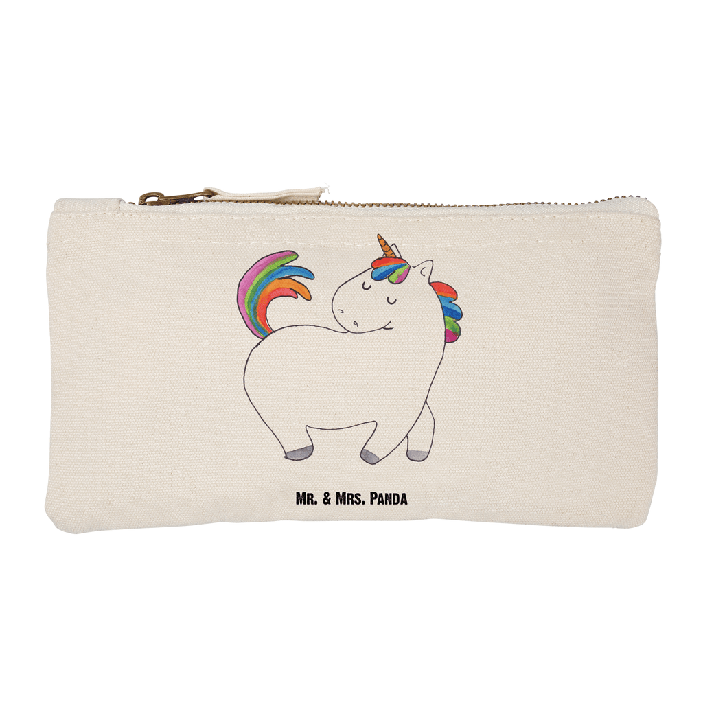 Schminktasche Einhorn stolzierend Schminktasche, Kosmetiktasche, Kosmetikbeutel, Stiftemäppchen, Etui, Federmappe, Makeup, XXL, Schminketui, Kosmetiketui, Schlamperetui, Einhorn, Einhörner, Einhorn Deko, Pegasus, Unicorn, stolz, anders, bunt, Pferd, Reiter, Reiten, Freundin, Geschenk
