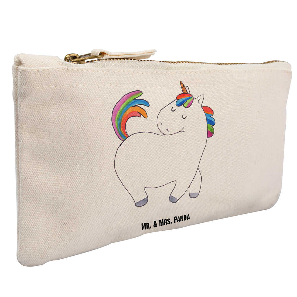 Schminktasche Einhorn stolzierend Schminktasche, Kosmetiktasche, Kosmetikbeutel, Stiftemäppchen, Etui, Federmappe, Makeup, XXL, Schminketui, Kosmetiketui, Schlamperetui, Einhorn, Einhörner, Einhorn Deko, Pegasus, Unicorn, stolz, anders, bunt, Pferd, Reiter, Reiten, Freundin, Geschenk