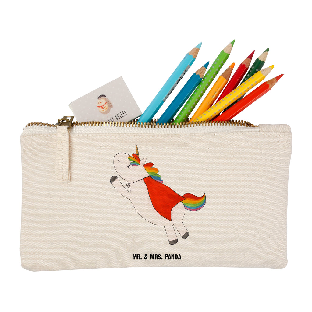 Schminktasche Einhorn Super Schminktasche, Kosmetiktasche, Kosmetikbeutel, Stiftemäppchen, Etui, Federmappe, Makeup, XXL, Schminketui, Kosmetiketui, Schlamperetui, Einhorn, Einhörner, Einhorn Deko, Pegasus, Unicorn, Traummann, Superheld, Held, Freundin, Geschenk, Girl, Mädchen