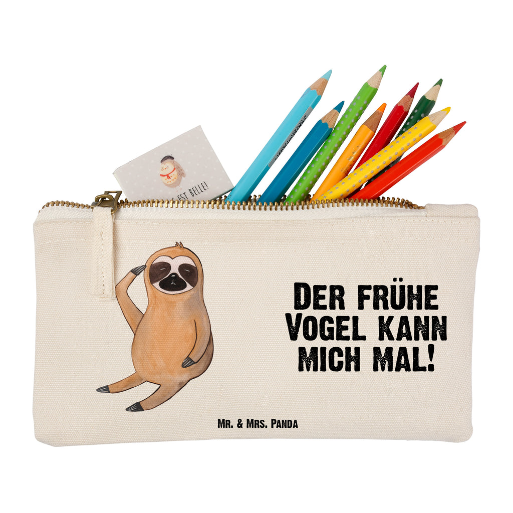 Schminktasche Faultier Vogel zeigen Schminktasche, Kosmetiktasche, Kosmetikbeutel, Stiftemäppchen, Etui, Federmappe, Makeup, XXL, Schminketui, Kosmetiketui, Schlamperetui, Faultier, Faultier Geschenk, Faultier Deko, Faultiere, faul, Lieblingstier, Spinner, früher Vogel, der frühe Vogel, Frühaufsteher, Morgenmuffel, Vogel, Faultierwelt