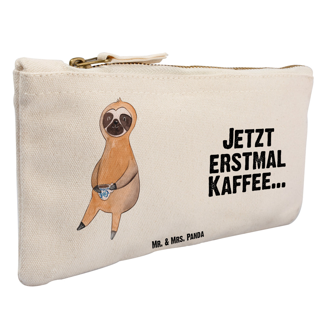 Schminktasche Faultier Kaffee Schminktasche, Kosmetiktasche, Kosmetikbeutel, Stiftemäppchen, Etui, Federmappe, Makeup, XXL, Schminketui, Kosmetiketui, Schlamperetui, Faultier, Faultier Geschenk, Faultier Deko, Faultiere, faul, Lieblingstier, Kaffee, erster Kaffee, Morgenmuffel, Frühaufsteher, Kaffeetasse, Genießer, Coffee, Kaffeegetränk