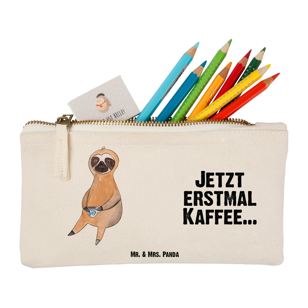 Schminktasche Faultier Kaffee Schminktasche, Kosmetiktasche, Kosmetikbeutel, Stiftemäppchen, Etui, Federmappe, Makeup, XXL, Schminketui, Kosmetiketui, Schlamperetui, Faultier, Faultier Geschenk, Faultier Deko, Faultiere, faul, Lieblingstier, Kaffee, erster Kaffee, Morgenmuffel, Frühaufsteher, Kaffeetasse, Genießer, Coffee, Kaffeegetränk
