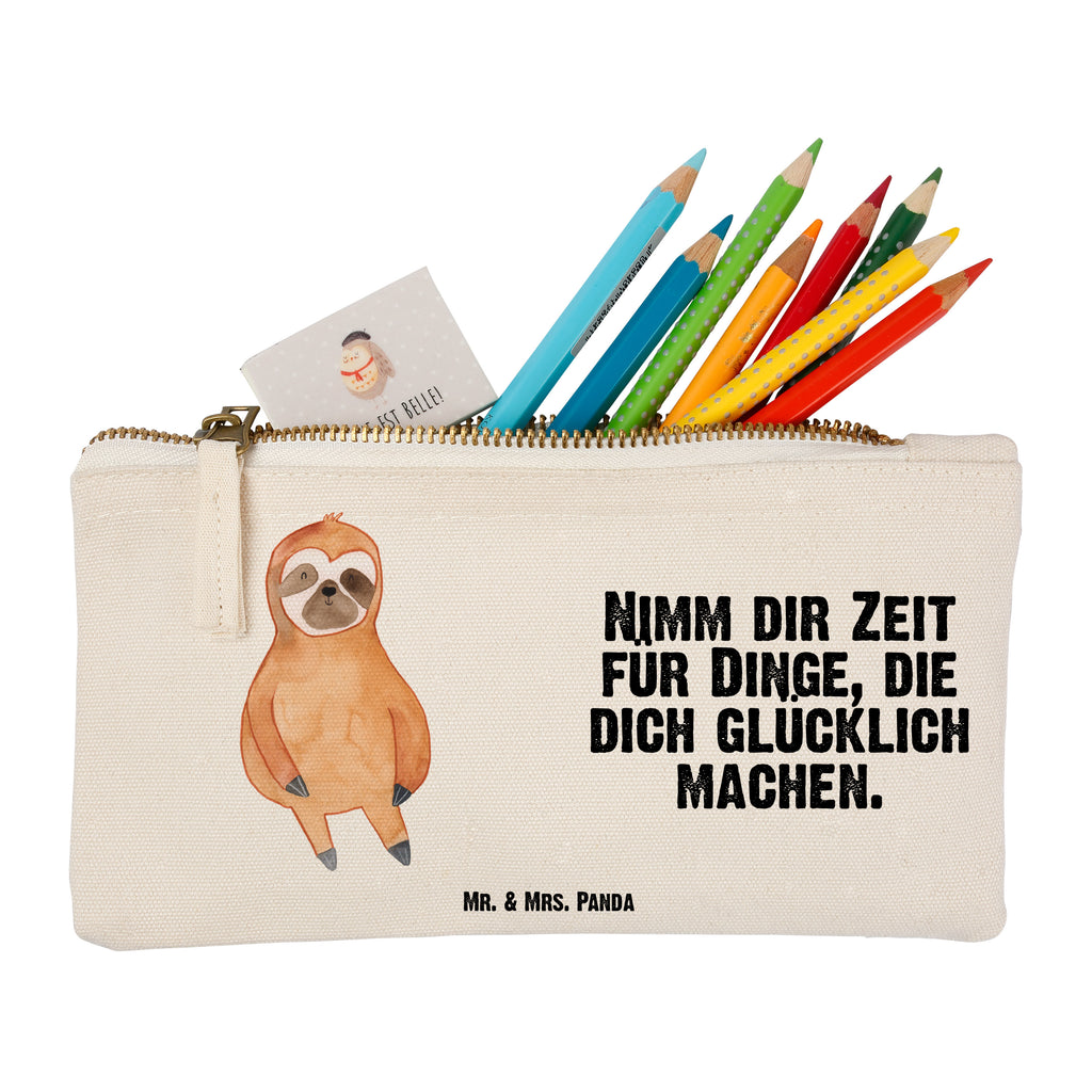 Schminktasche Faultier Zufrieden Schminktasche, Kosmetiktasche, Kosmetikbeutel, Stiftemäppchen, Etui, Federmappe, Makeup, XXL, Schminketui, Kosmetiketui, Schlamperetui, Faultier, Faultier Geschenk, Faultier Deko, Faultiere, faul, Lieblingstier, Pause, relaxen, Glück, glücklich, zufrieden, happy, Zufriedenheit, Gelassenheit, Ruhe, Frieden