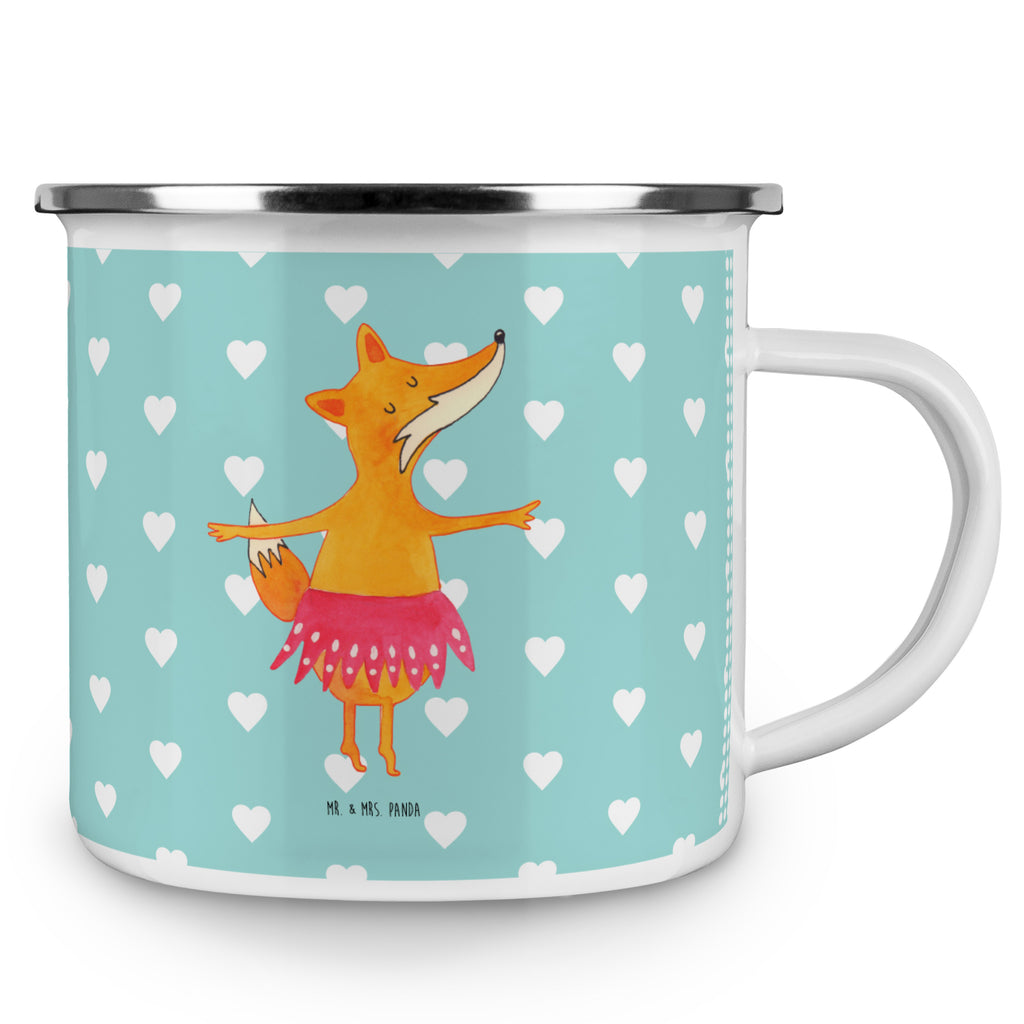 Camping Emaille Tasse Fuchs Ballerina Campingtasse, Trinkbecher, Metalltasse, Outdoor Tasse, Emaille Trinkbecher, Blechtasse Outdoor, Emaille Campingbecher, Edelstahl Trinkbecher, Metalltasse für Camping, Kaffee Blechtasse, Camping Tasse Metall, Fuchs, Fuchs Spruch, Füchse, Füchsin, Ballerina, Ballett, Tänzerin, Tanzen, Party, Einladung, Geburtstag