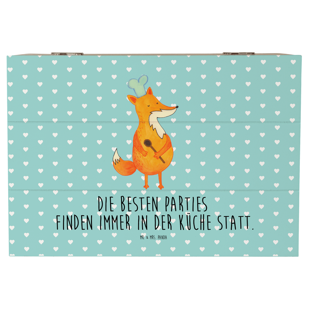 Holzkiste Fuchs Koch Holzkiste, Kiste, Schatzkiste, Truhe, Schatulle, XXL, Erinnerungsbox, Erinnerungskiste, Dekokiste, Aufbewahrungsbox, Fuchs, Füchse, Koch Geschenk, Küche Spruch, Küche Deko, Köche, Bäcker, Party Spruch, Spruch lustig, witzig
