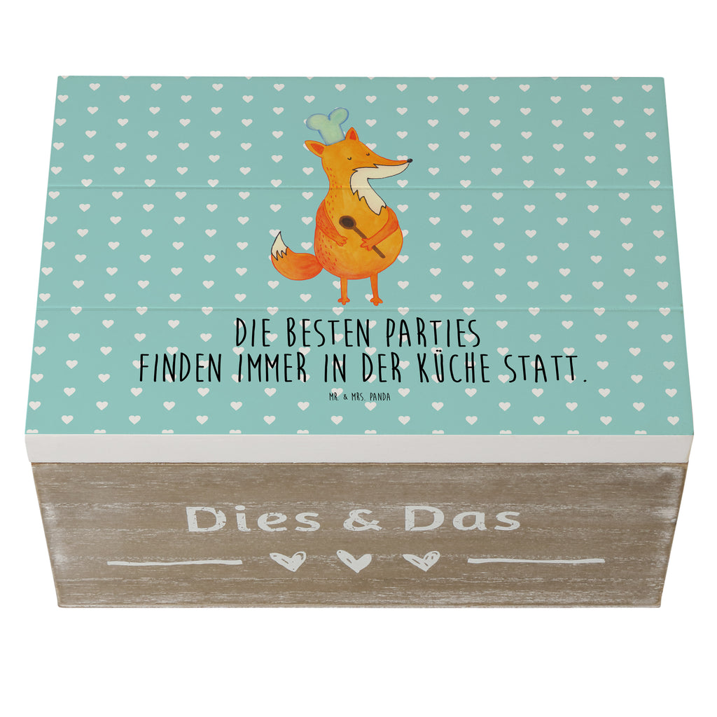 Holzkiste Fuchs Koch Holzkiste, Kiste, Schatzkiste, Truhe, Schatulle, XXL, Erinnerungsbox, Erinnerungskiste, Dekokiste, Aufbewahrungsbox, Fuchs, Füchse, Koch Geschenk, Küche Spruch, Küche Deko, Köche, Bäcker, Party Spruch, Spruch lustig, witzig
