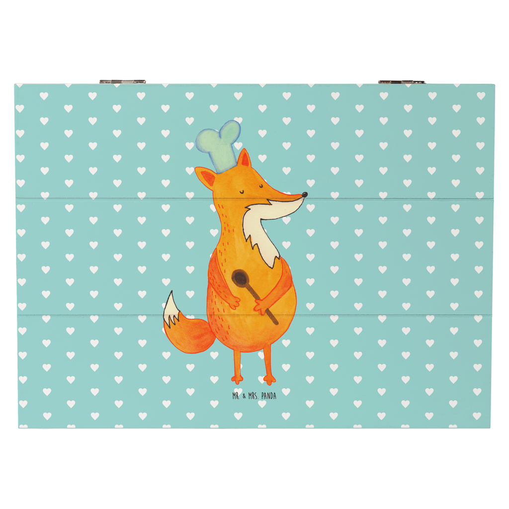 Holzkiste Fuchs Koch Holzkiste, Kiste, Schatzkiste, Truhe, Schatulle, XXL, Erinnerungsbox, Erinnerungskiste, Dekokiste, Aufbewahrungsbox, Fuchs, Füchse, Koch Geschenk, Küche Spruch, Küche Deko, Köche, Bäcker, Party Spruch, Spruch lustig, witzig
