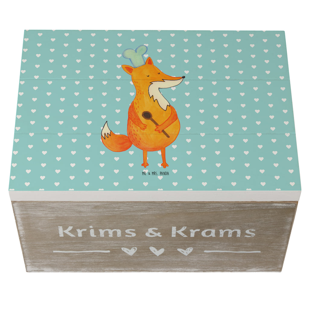Holzkiste Fuchs Koch Holzkiste, Kiste, Schatzkiste, Truhe, Schatulle, XXL, Erinnerungsbox, Erinnerungskiste, Dekokiste, Aufbewahrungsbox, Fuchs, Füchse, Koch Geschenk, Küche Spruch, Küche Deko, Köche, Bäcker, Party Spruch, Spruch lustig, witzig