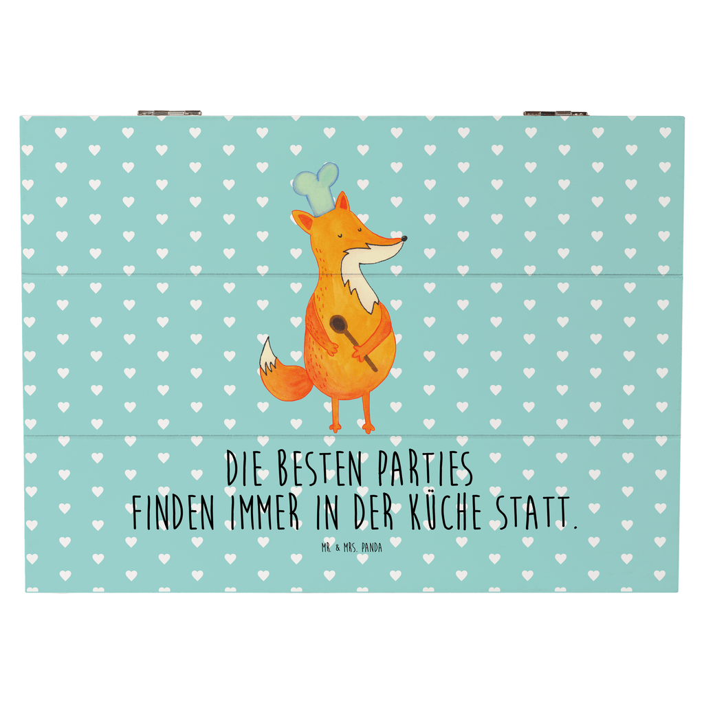 Holzkiste Fuchs Koch Holzkiste, Kiste, Schatzkiste, Truhe, Schatulle, XXL, Erinnerungsbox, Erinnerungskiste, Dekokiste, Aufbewahrungsbox, Fuchs, Füchse, Koch Geschenk, Küche Spruch, Küche Deko, Köche, Bäcker, Party Spruch, Spruch lustig, witzig