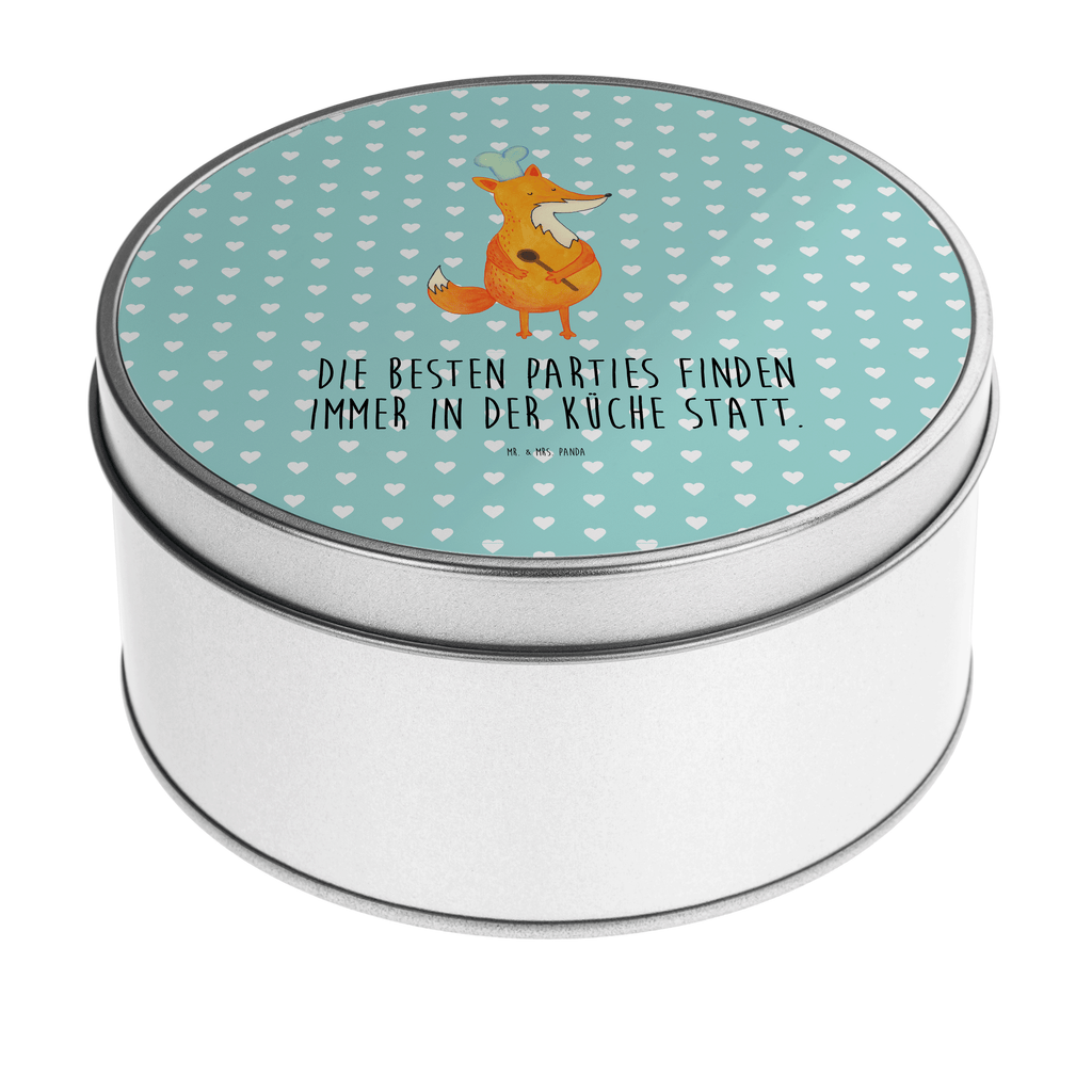 Blechdose rund Fuchs Koch Metalldose, Keksdose, Dose, Vorratsdose, Geschenkbox, Fuchs, Füchse, Koch Geschenk, Küche Spruch, Küche Deko, Köche, Bäcker, Party Spruch, Spruch lustig, witzig