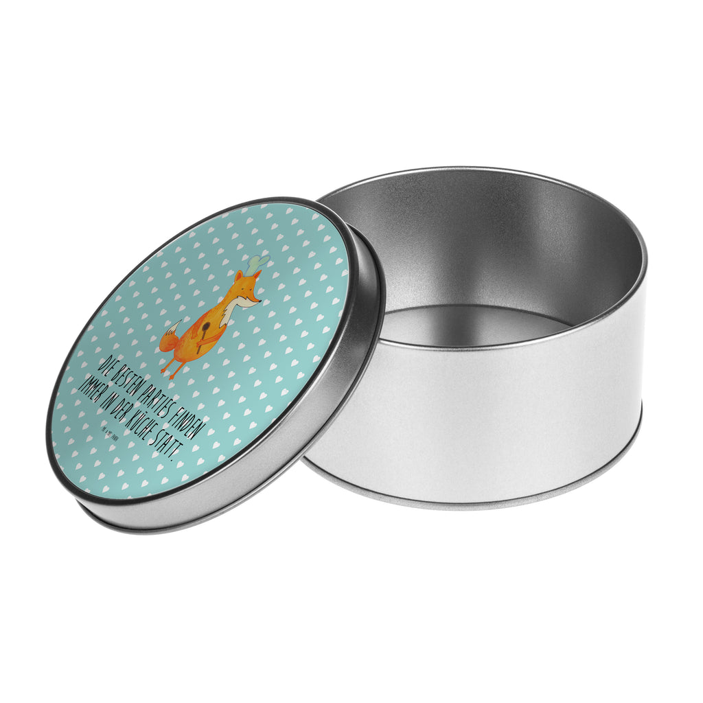 Blechdose rund Fuchs Koch Metalldose, Keksdose, Dose, Vorratsdose, Geschenkbox, Fuchs, Füchse, Koch Geschenk, Küche Spruch, Küche Deko, Köche, Bäcker, Party Spruch, Spruch lustig, witzig