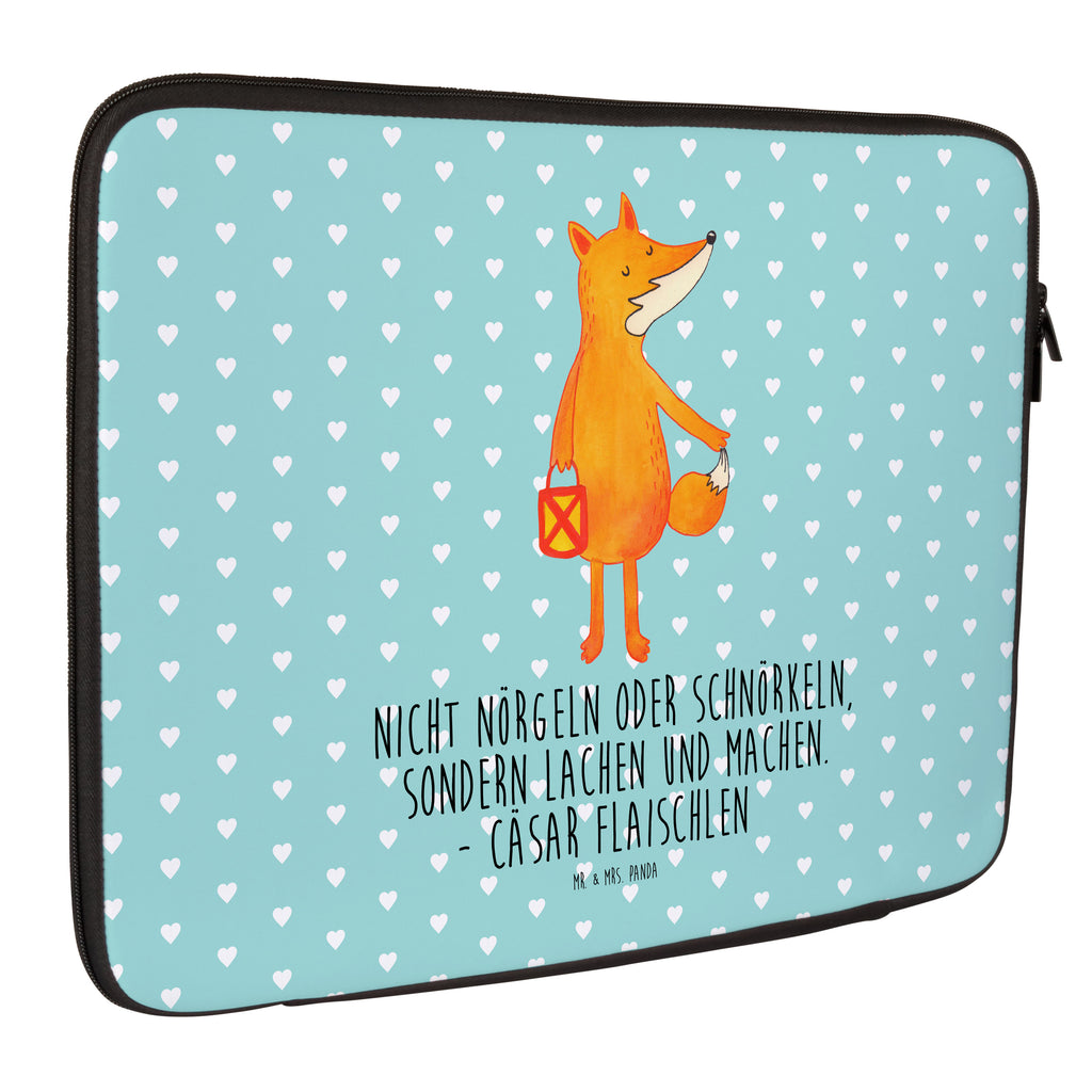 20 x 28 Notebook Tasche  Fuchs Laterne Notebook Tasche, Laptop, Computertasche, Tasche, Fuchs, Füchse, Spruch trösten, Liebeskummer Spruch, Laterne, Sankt Martin, Laternenumzug, Aufmuntern, Cäsar Otto Hugo Flaischlen