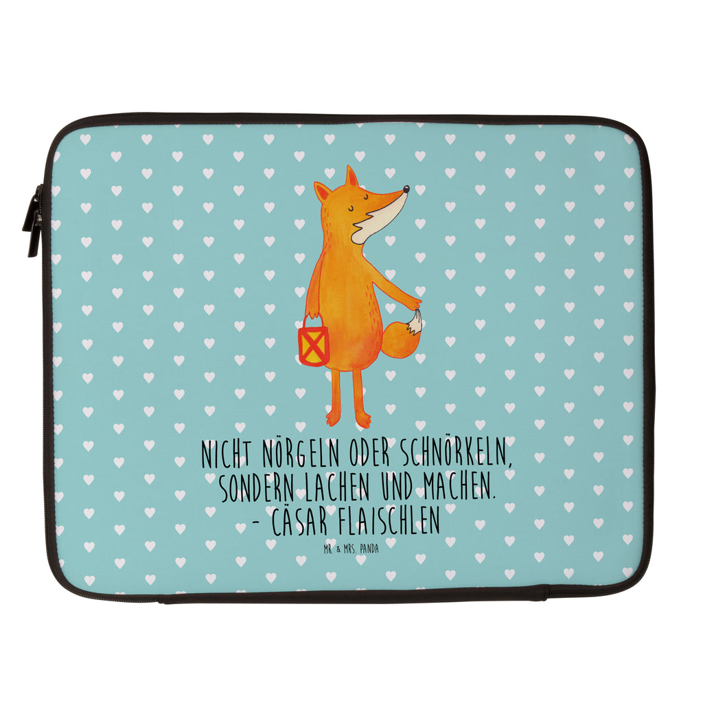 20 x 28 Notebook Tasche  Fuchs Laterne Notebook Tasche, Laptop, Computertasche, Tasche, Fuchs, Füchse, Spruch trösten, Liebeskummer Spruch, Laterne, Sankt Martin, Laternenumzug, Aufmuntern, Cäsar Otto Hugo Flaischlen