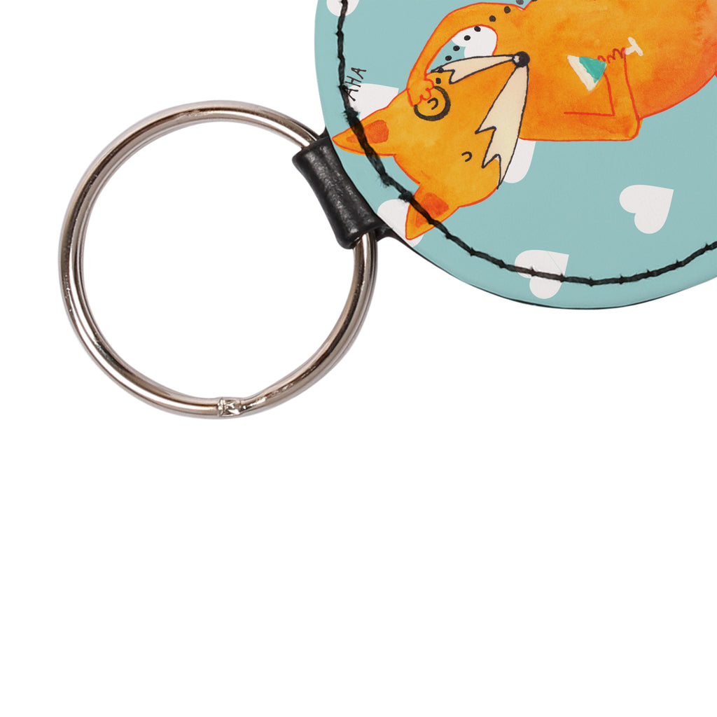 Rund Schlüsselanhänger Fuchs Lord Schlüsselanhänger, Anhänger, Taschenanhänger, Glücksbringer, Schutzengel, Fuchs, Füchse, tröstende Worte, Spruch lustig, Liebeskummer Geschenk, Motivation Spruch, Problemlösung