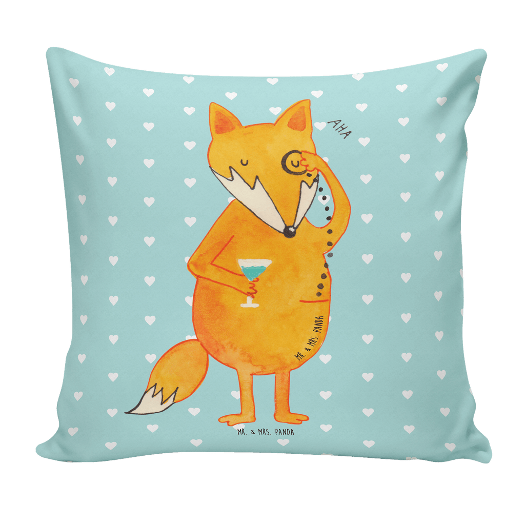 40x40 Kissen Fuchs Lord Kissenhülle, Kopfkissen, Sofakissen, Dekokissen, Motivkissen, Fuchs, Füchse, tröstende Worte, Spruch lustig, Liebeskummer Geschenk, Motivation Spruch, Problemlösung