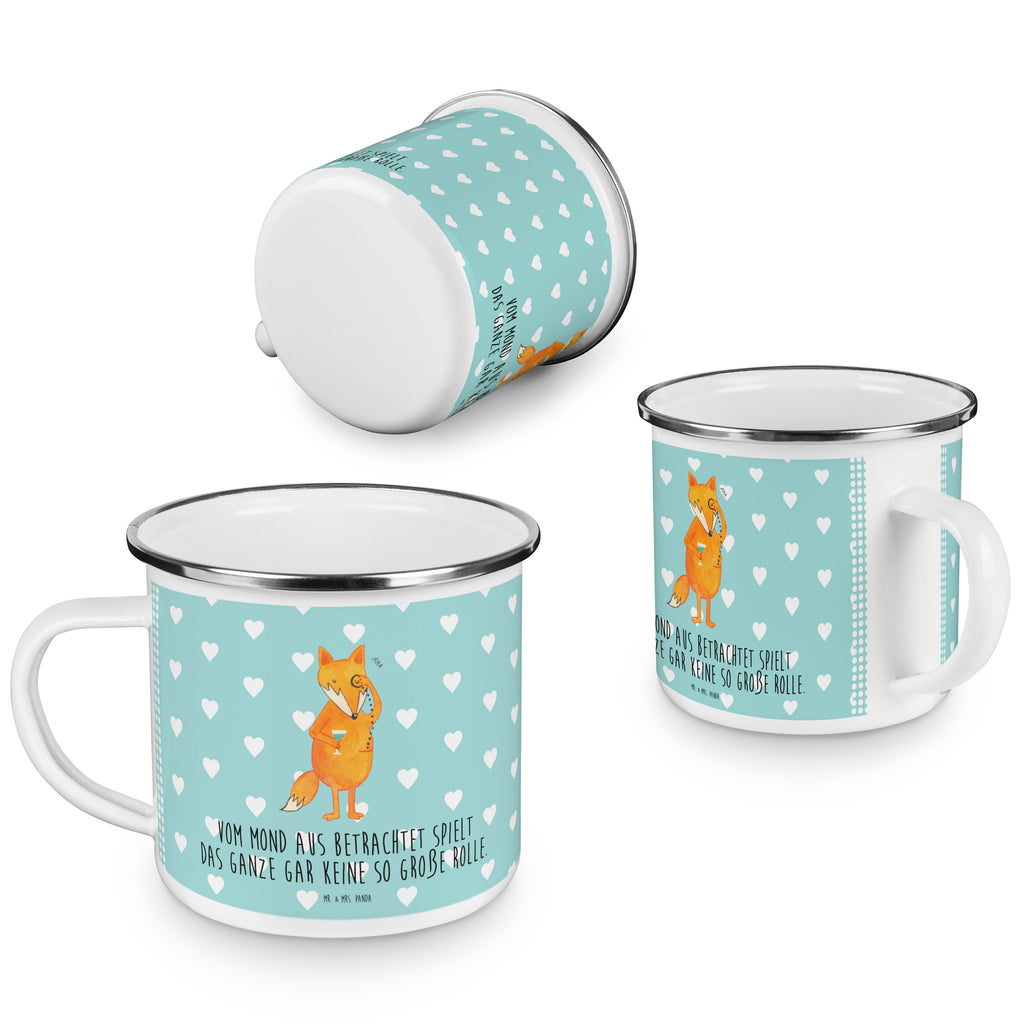 Camping Emaille Tasse Fuchs Lord Campingtasse, Trinkbecher, Metalltasse, Outdoor Tasse, Emaille Trinkbecher, Blechtasse Outdoor, Emaille Campingbecher, Edelstahl Trinkbecher, Metalltasse für Camping, Kaffee Blechtasse, Camping Tasse Metall, Fuchs, Füchse, tröstende Worte, Spruch lustig, Liebeskummer Geschenk, Motivation Spruch, Problemlösung