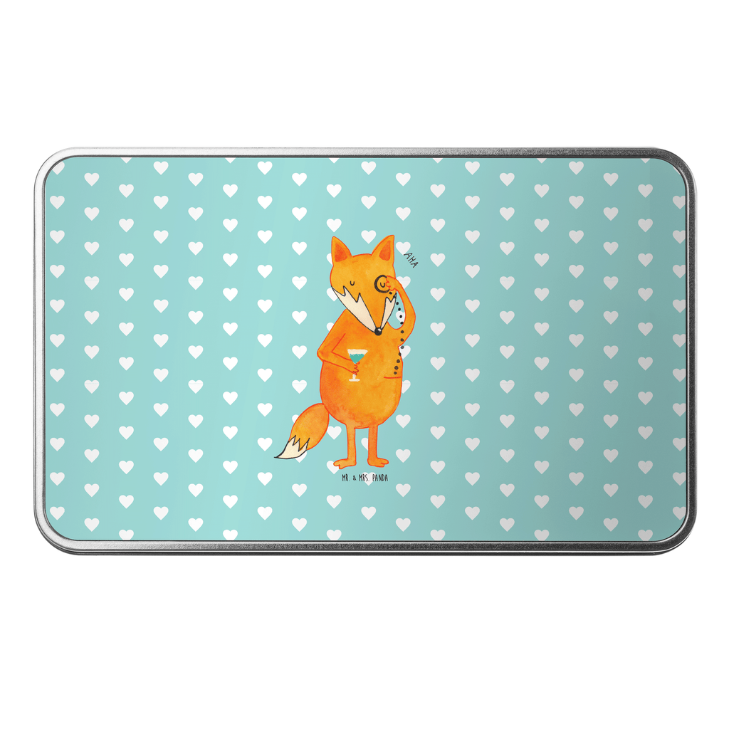 Metalldose rechteckig Fuchs Lord Blechdose, Metalldose, Blechbox, Container, Keksdose, Vorratsdose, Vorratsbox, Döschen, Versperbox, Vesperdose, Aufbewahrungsdose, Aufbewahrungsbox, Aluminiumdose, Dose, Fuchs, Füchse, tröstende Worte, Spruch lustig, Liebeskummer Geschenk, Motivation Spruch, Problemlösung