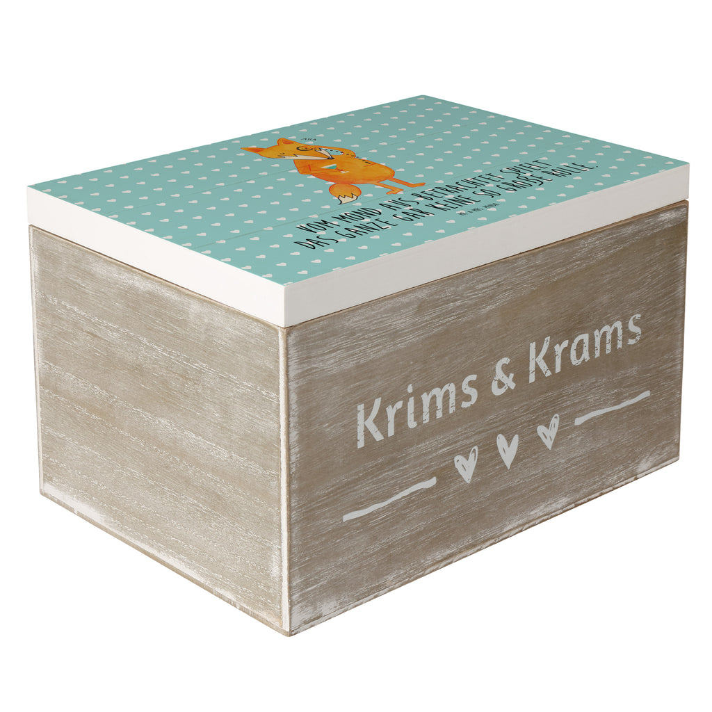 Holzkiste Fuchs Lord Holzkiste, Kiste, Schatzkiste, Truhe, Schatulle, XXL, Erinnerungsbox, Erinnerungskiste, Dekokiste, Aufbewahrungsbox, Fuchs, Füchse, tröstende Worte, Spruch lustig, Liebeskummer Geschenk, Motivation Spruch, Problemlösung