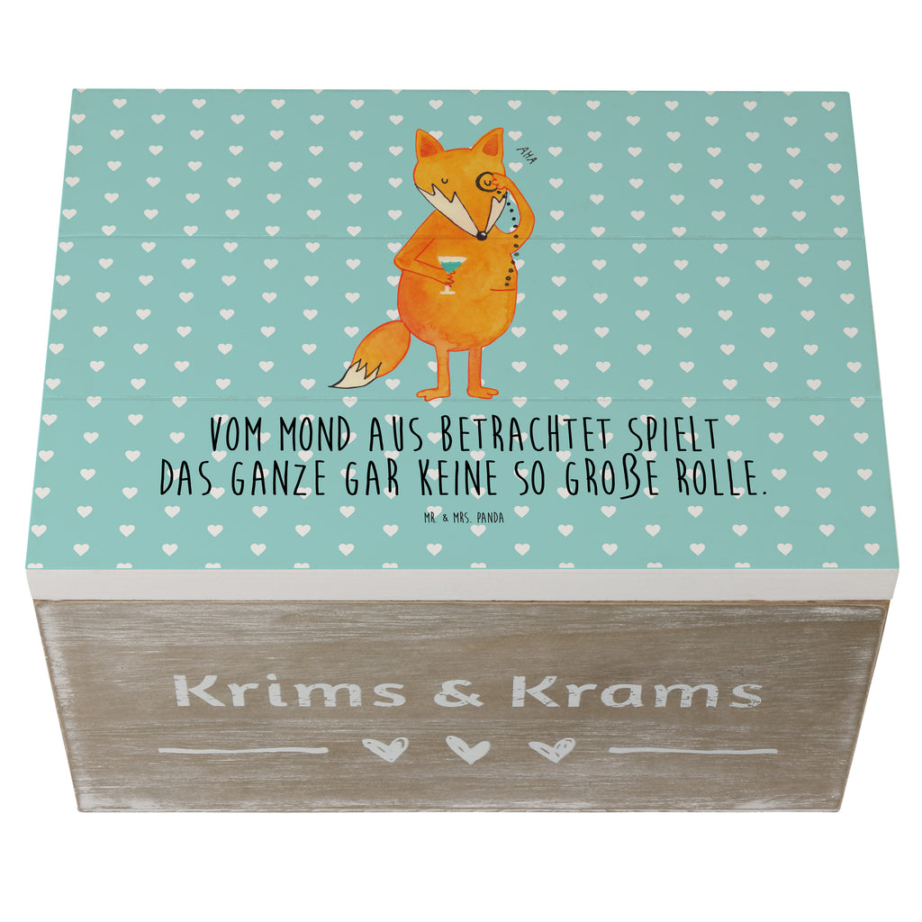 Holzkiste Fuchs Lord Holzkiste, Kiste, Schatzkiste, Truhe, Schatulle, XXL, Erinnerungsbox, Erinnerungskiste, Dekokiste, Aufbewahrungsbox, Fuchs, Füchse, tröstende Worte, Spruch lustig, Liebeskummer Geschenk, Motivation Spruch, Problemlösung