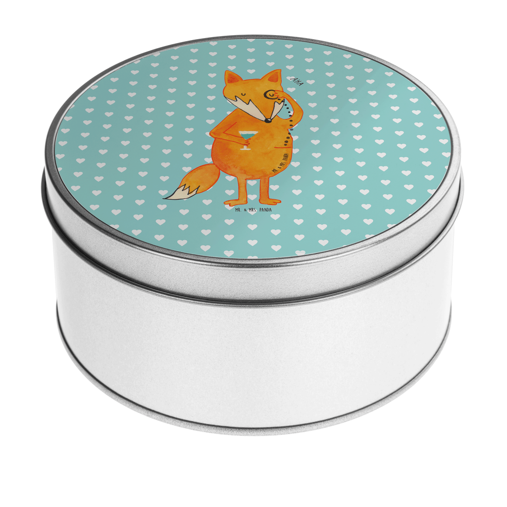 Blechdose rund Fuchs Lord Metalldose, Keksdose, Dose, Vorratsdose, Geschenkbox, Fuchs, Füchse, tröstende Worte, Spruch lustig, Liebeskummer Geschenk, Motivation Spruch, Problemlösung