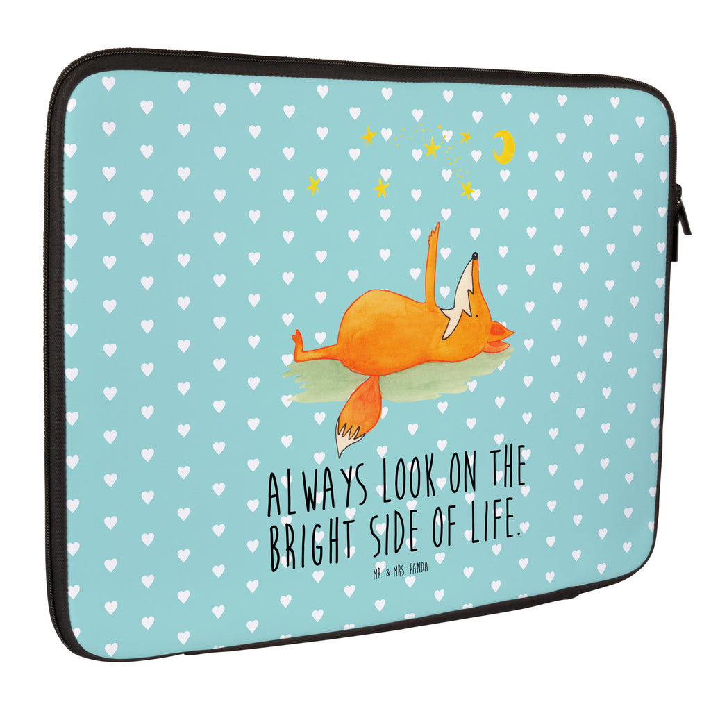20 x 28 Notebook Tasche  Fuchs Sterne Notebook Tasche, Laptop, Computertasche, Tasche, Fuchs, Füchse, tröstende Worte, Spruch positiv, Spruch schön, Romantik, Always Look on the Bright Side of Life