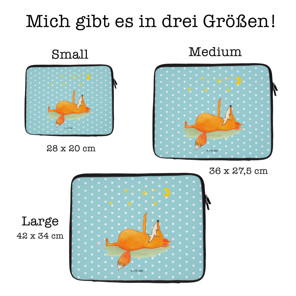 20 x 28 Notebook Tasche  Fuchs Sterne Notebook Tasche, Laptop, Computertasche, Tasche, Fuchs, Füchse, tröstende Worte, Spruch positiv, Spruch schön, Romantik, Always Look on the Bright Side of Life