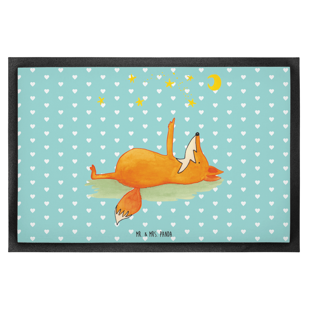 Fußmatte Fuchs Sterne Fuchs, Füchse, tröstende Worte, Spruch positiv, Spruch schön, Romantik, Always Look on the Bright Side of Life Türvorleger, Schmutzmatte, Fußabtreter, Matte, Schmutzfänger, Fußabstreifer, Schmutzfangmatte, Türmatte, Motivfußmatte,  Haustürmatte, Vorleger  Fuchs