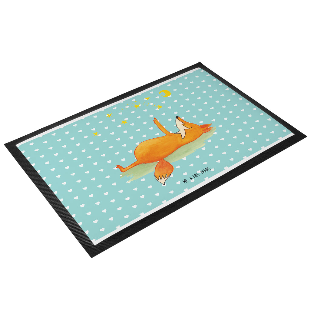 Fußmatte Fuchs Sterne Fuchs, Füchse, tröstende Worte, Spruch positiv, Spruch schön, Romantik, Always Look on the Bright Side of Life Türvorleger, Schmutzmatte, Fußabtreter, Matte, Schmutzfänger, Fußabstreifer, Schmutzfangmatte, Türmatte, Motivfußmatte,  Haustürmatte, Vorleger  Fuchs