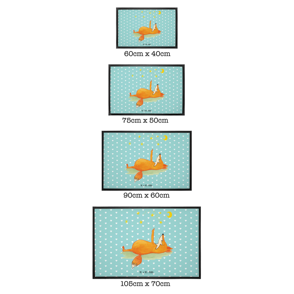 Fußmatte Fuchs Sterne Fuchs, Füchse, tröstende Worte, Spruch positiv, Spruch schön, Romantik, Always Look on the Bright Side of Life Türvorleger, Schmutzmatte, Fußabtreter, Matte, Schmutzfänger, Fußabstreifer, Schmutzfangmatte, Türmatte, Motivfußmatte,  Haustürmatte, Vorleger  Fuchs