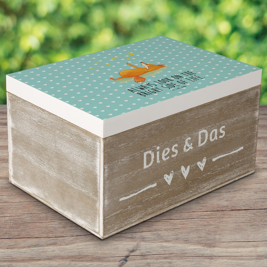 Holzkiste Fuchs Sterne Holzkiste, Kiste, Schatzkiste, Truhe, Schatulle, XXL, Erinnerungsbox, Erinnerungskiste, Dekokiste, Aufbewahrungsbox, Fuchs, Füchse, tröstende Worte, Spruch positiv, Spruch schön, Romantik, Always Look on the Bright Side of Life