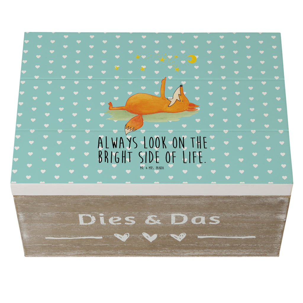 Holzkiste Fuchs Sterne Holzkiste, Kiste, Schatzkiste, Truhe, Schatulle, XXL, Erinnerungsbox, Erinnerungskiste, Dekokiste, Aufbewahrungsbox, Fuchs, Füchse, tröstende Worte, Spruch positiv, Spruch schön, Romantik, Always Look on the Bright Side of Life