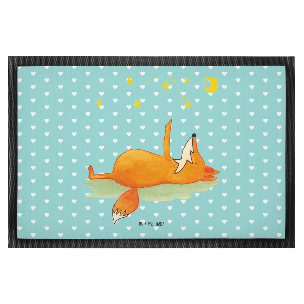Fußmatte Fuchs Sterne Fuchs, Füchse, tröstende Worte, Spruch positiv, Spruch schön, Romantik, Always Look on the Bright Side of Life Türvorleger, Schmutzmatte, Fußabtreter, Matte, Schmutzfänger, Fußabstreifer, Schmutzfangmatte, Türmatte, Motivfußmatte,  Haustürmatte, Vorleger  Fuchs