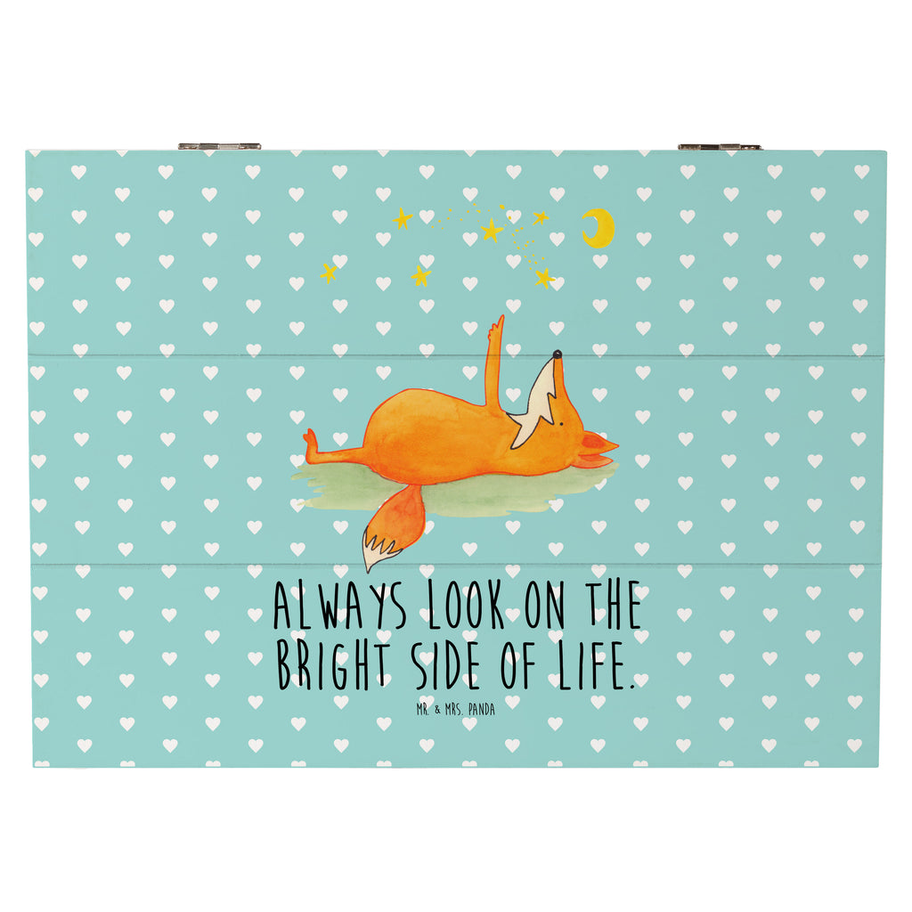 Holzkiste Fuchs Sterne Holzkiste, Kiste, Schatzkiste, Truhe, Schatulle, XXL, Erinnerungsbox, Erinnerungskiste, Dekokiste, Aufbewahrungsbox, Fuchs, Füchse, tröstende Worte, Spruch positiv, Spruch schön, Romantik, Always Look on the Bright Side of Life