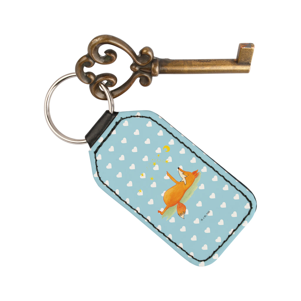 Rechteckig Schlüsselanhänger Fuchs Sterne Schlüsselanhänger, Anhänger, Taschenanhänger, Glücksbringer, Schutzengel, Fuchs, Füchse, tröstende Worte, Spruch positiv, Spruch schön, Romantik, Always Look on the Bright Side of Life