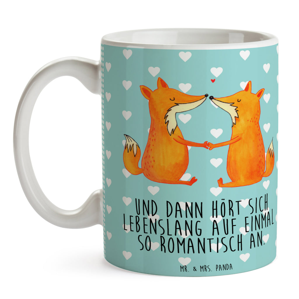 Tasse Füchse Liebe Fuchs, Füchse, Fox, Liebe, Liebespaar, Paar, Partner, Freundin, Freund, Ehe, Verlobte, Ehemann, Ehefrau, Liebesbeweis Becher, Kaffeetasse, Kaffeebecher, Tee, Frühstück, Büro  Fuchs