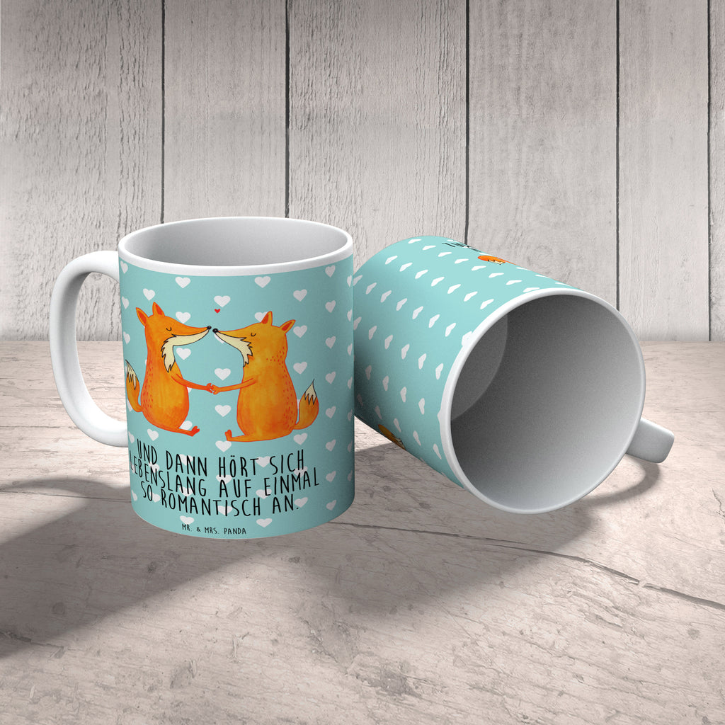 Tasse Füchse Liebe Fuchs, Füchse, Fox, Liebe, Liebespaar, Paar, Partner, Freundin, Freund, Ehe, Verlobte, Ehemann, Ehefrau, Liebesbeweis Becher, Kaffeetasse, Kaffeebecher, Tee, Frühstück, Büro  Fuchs